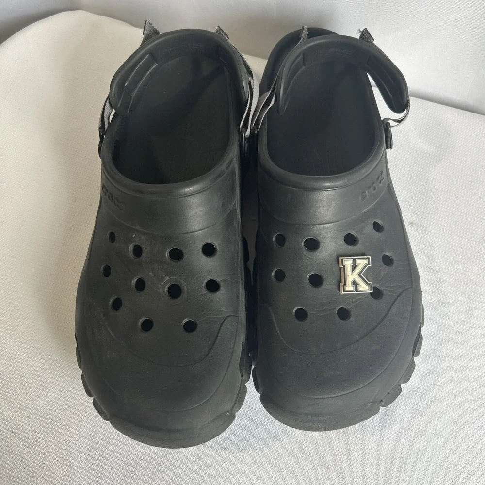 Crocs Classic All-Terrain Clogs Iconic Comfort Black Size Men's 12 M Adjustable
